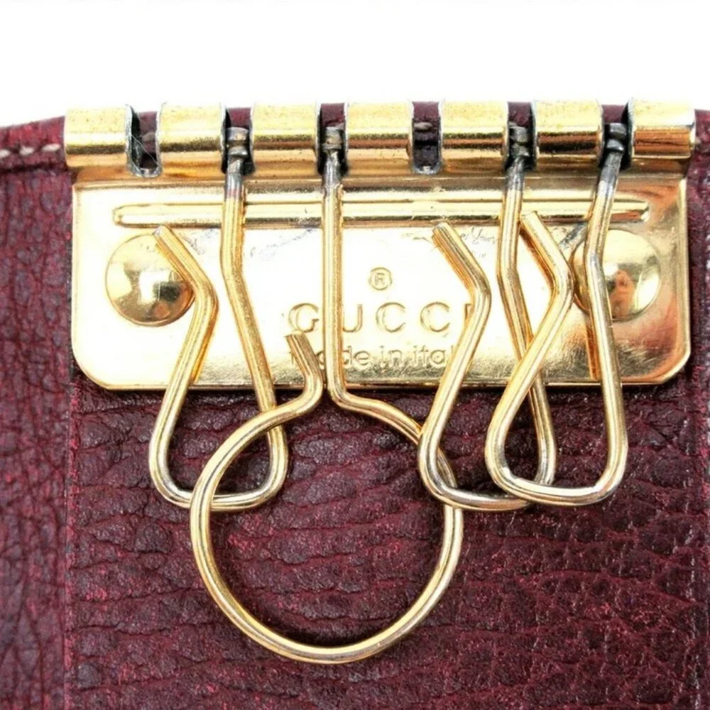 GUCCI Key holder Beige bordeaux Women Authentic secondhand - Picture 6 of 7